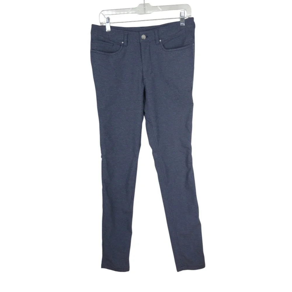 Lululemon ABC Pants 31 Navy Blue Stretch Cotton‎ Blend Slim Fit Casual Commuter